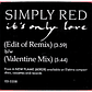 SIMPLY RED - IT'S ONLY LOVE (VALENTINE MIX) / 12