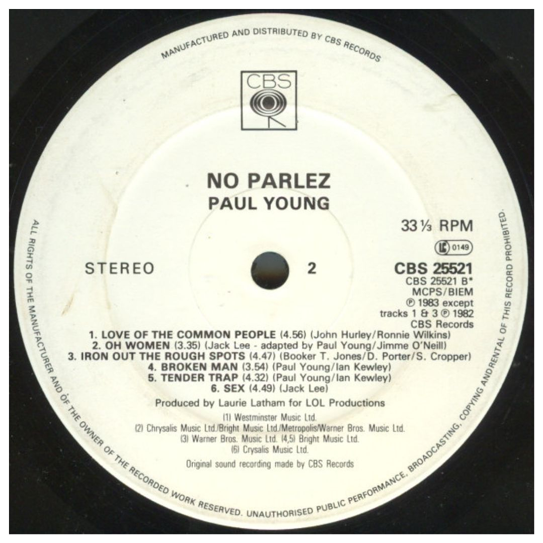 PAUL YOUNG - NO PARLEZ (2LP) / VINILO USADO 7