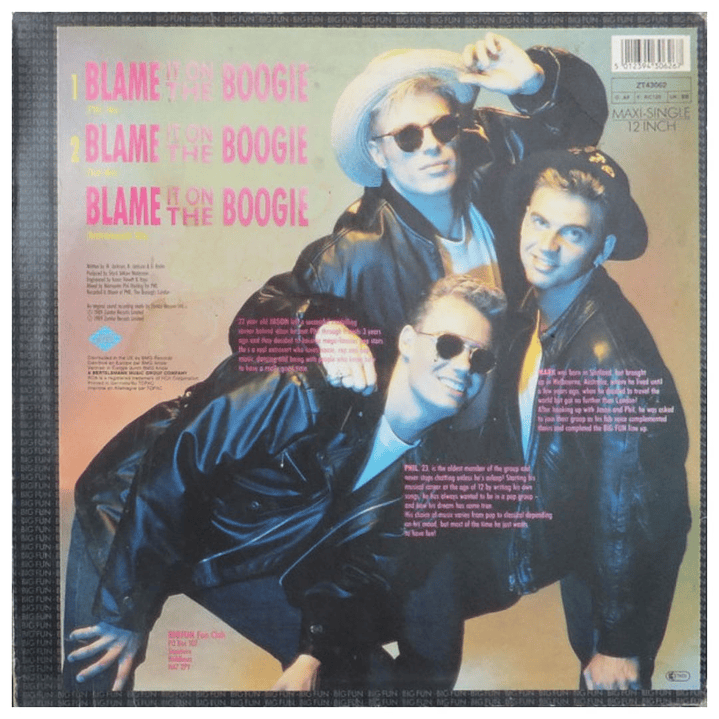 BIG FUN - BLAME IT ON THE BOOGIE / 12