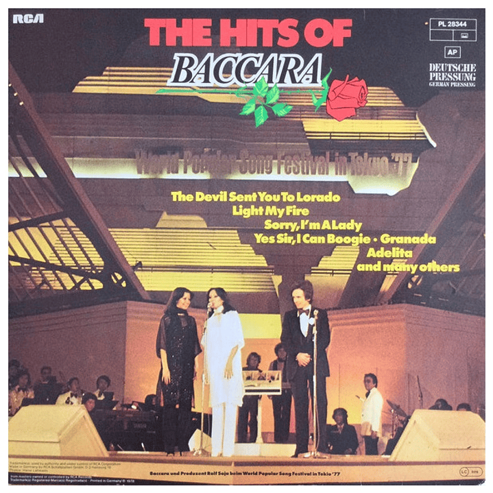 BACCARA - THE HITS OF BACCARA (GATEFOLD) / VINILO USADO 2