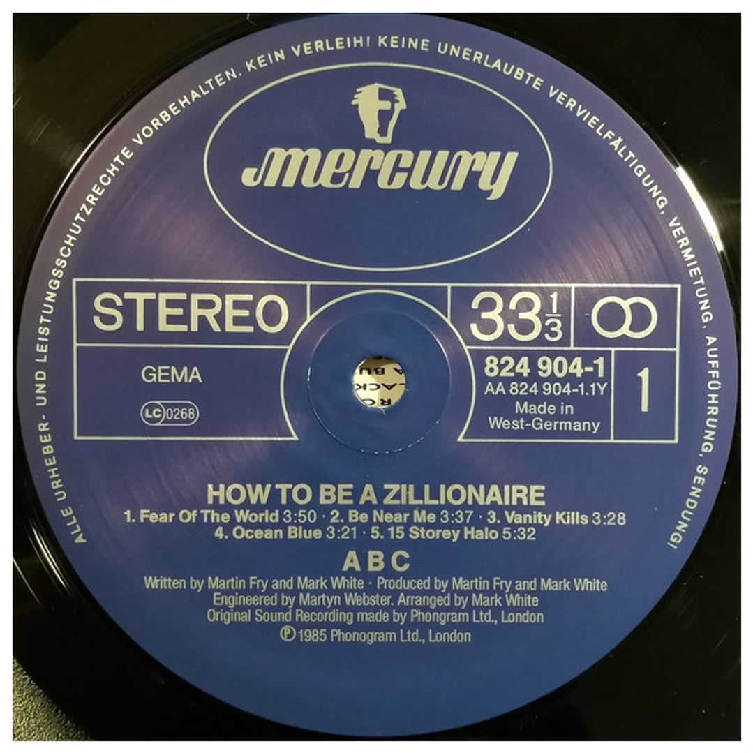 ABC - HOW TO BE A ZILLIONAIRE / VINILO USADO 3