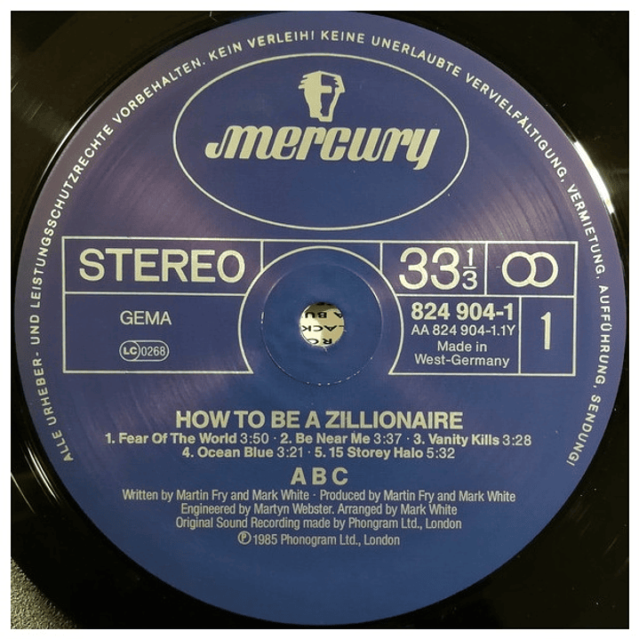 ABC - HOW TO BE A ZILLIONAIRE / VINILO USADO 3