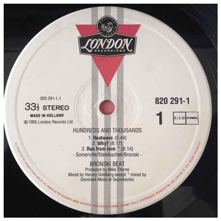 BRONSKI BEAT - HUNDRED & THOUSANDS / VINILO USADO 3