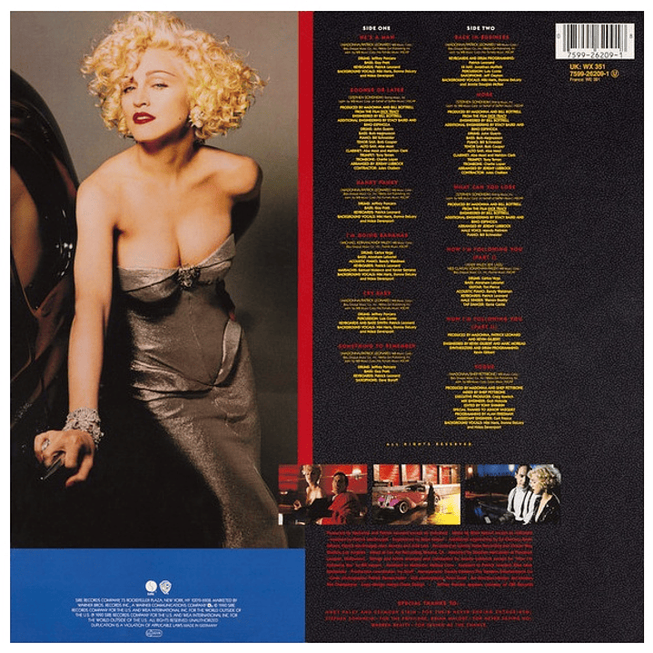 MADONNA - I'M BREATHLESS OST / VINILO USADO 2