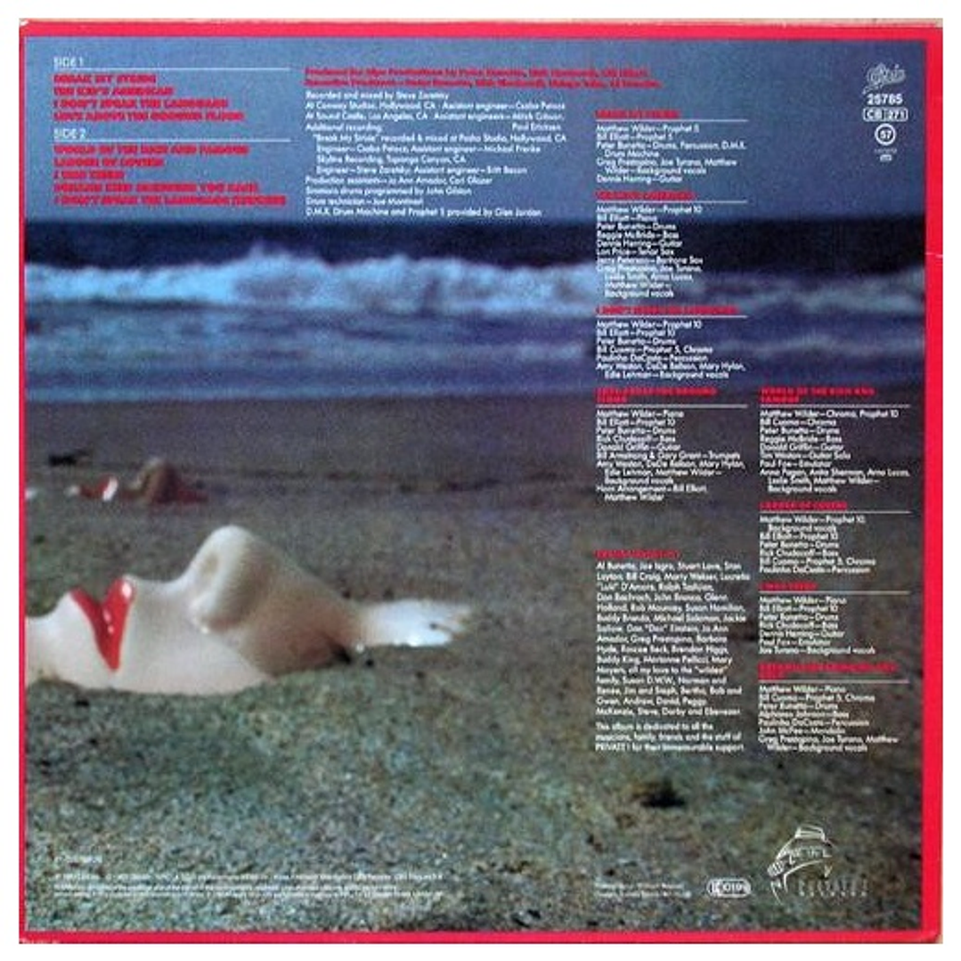 MATTHEW WILDER - I DON'T SPEAK THE LANGUAGE / VINILO USADO 2