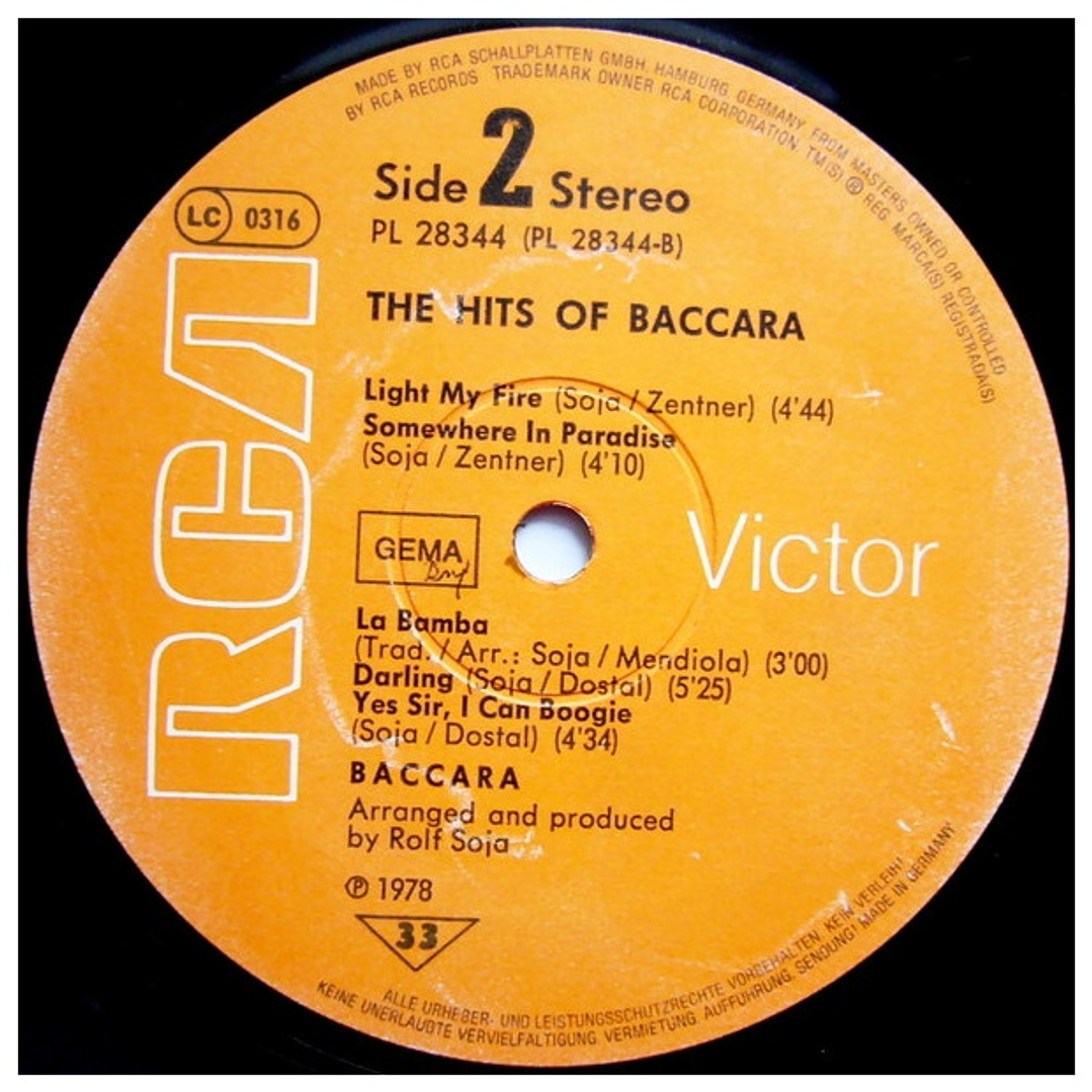 BACCARA - THE HITS OF BACCARA (GATEFOLD) / VINILO USADO 4