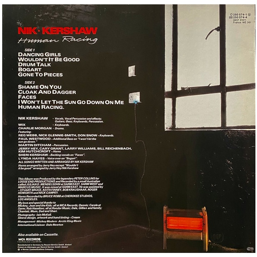 NIK KERSHAW - HUMAN RACING / VINILO USADO 2