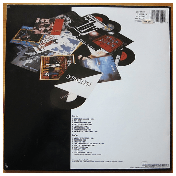 PRETENDERS - THE SINGLES (SIN CARATULA, SIN INSERTO) / VINILO USADO 2