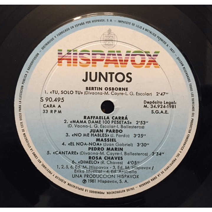 JUNTOS - VARIOS INTERPRETES / VINILO USADO 3