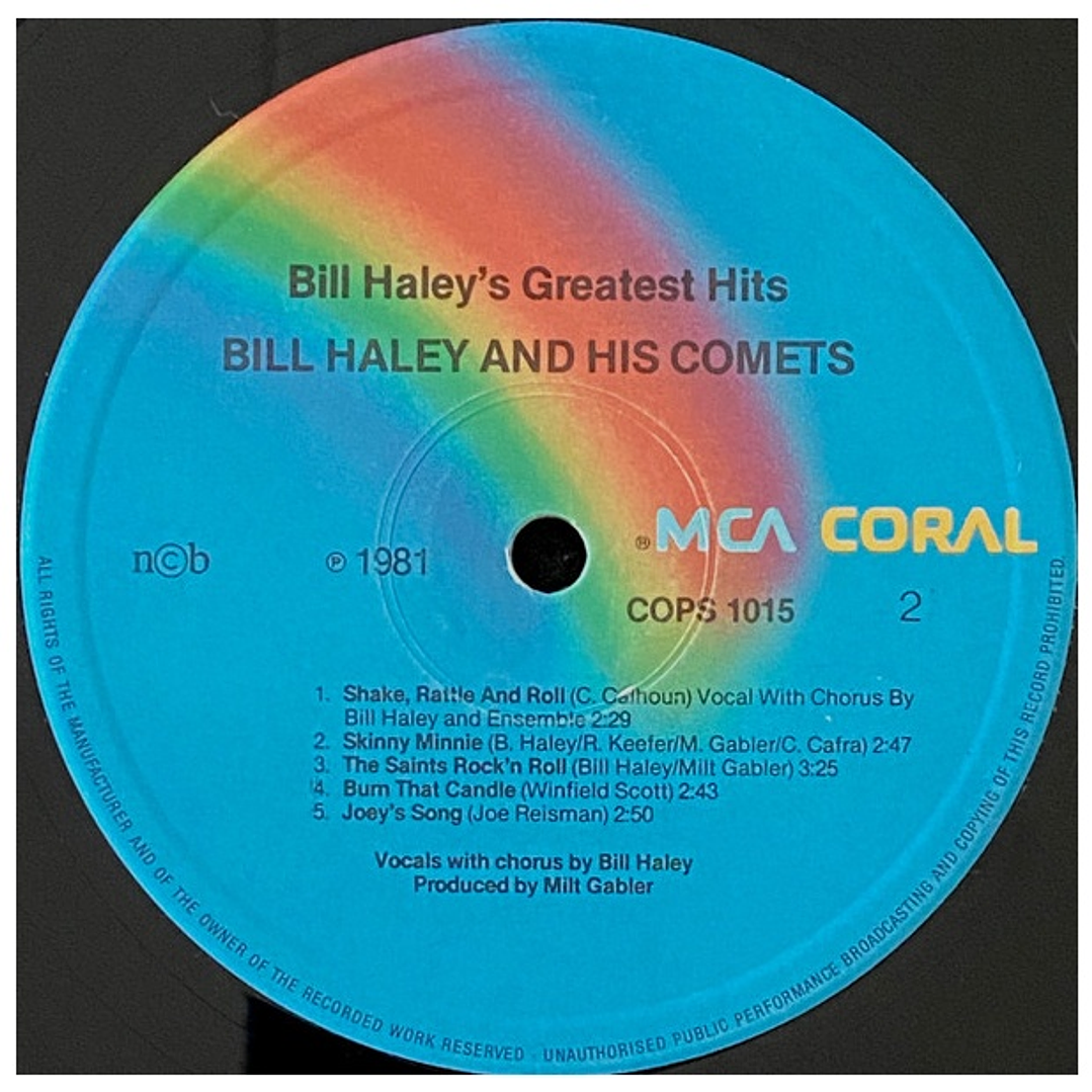 BILL HALEY AND HIS COMETS - GREATEST HITS / VINILO USADO 4