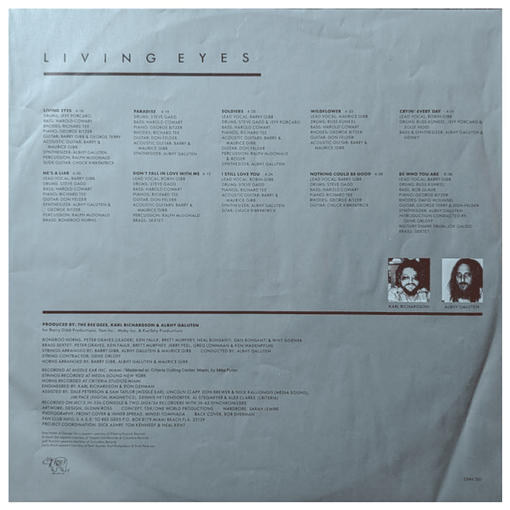 BEE GEES - LIVING EYES (GATEFOLD) / VINILO USADO 6