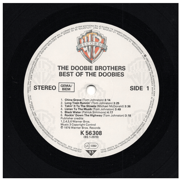 THE DOOBIE BROTHERS - BEST OF / VINILO USADO 3