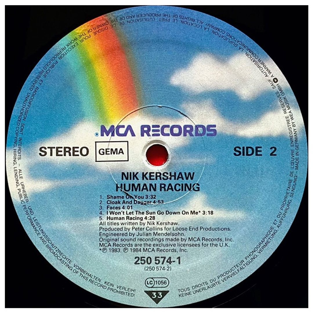 NIK KERSHAW - HUMAN RACING / VINILO USADO 4