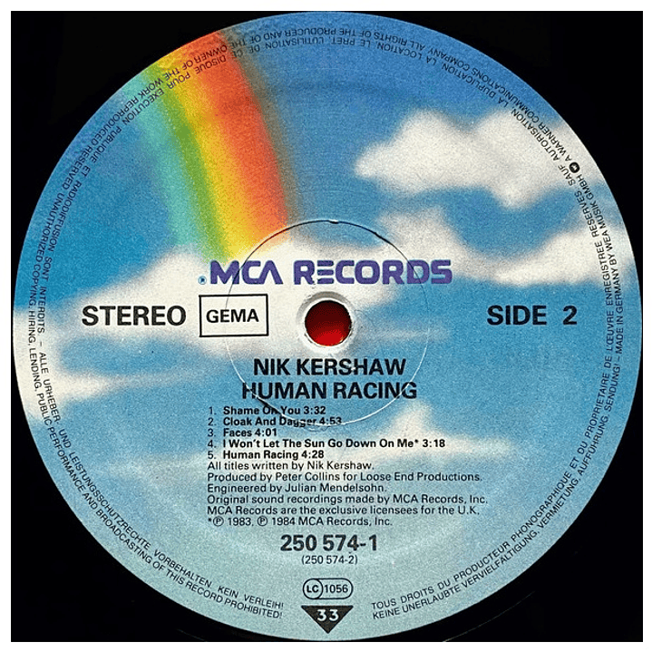 NIK KERSHAW - HUMAN RACING / VINILO USADO 4