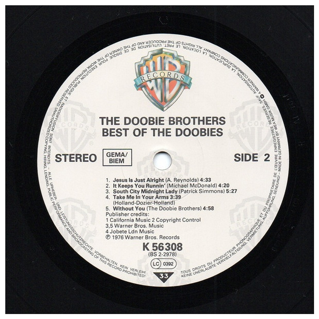 THE DOOBIE BROTHERS - BEST OF / VINILO USADO 4