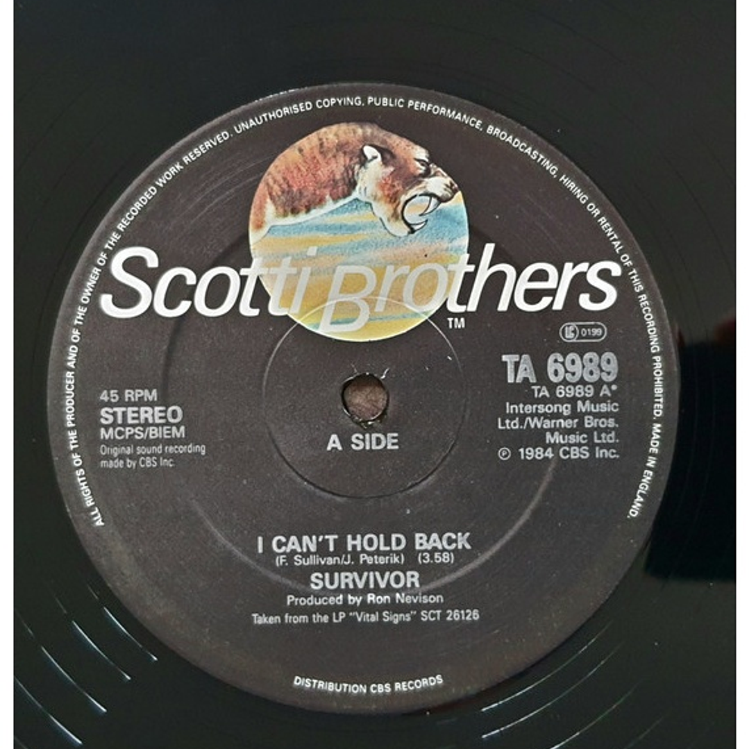 SURVIVOR - I CAN'T HOLD BACK / BURNING HEART / 12