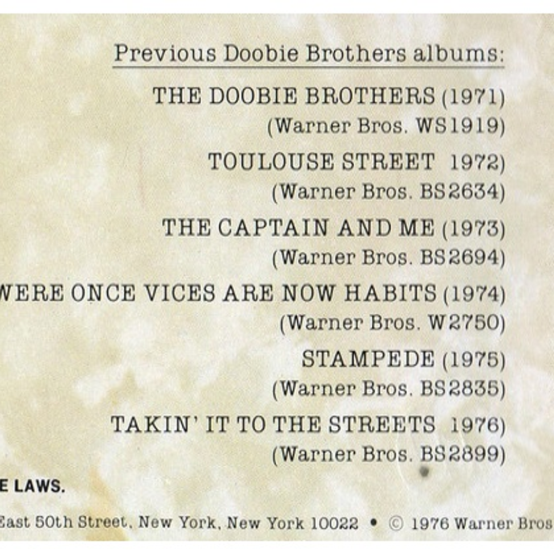 THE DOOBIE BROTHERS - BEST OF / VINILO USADO 7