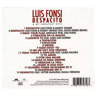 LUIS FONSI - DESPACITO & MY GREATEST HITS / CD