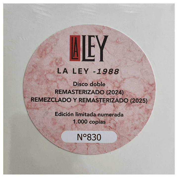 LA LEY - 1988 (REEDICION 2026) (2LP) / VINILO 3