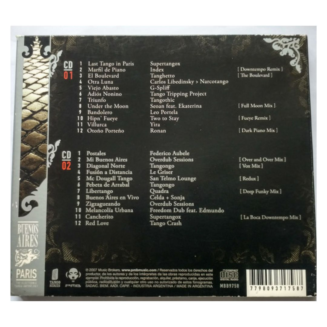 BUENOS AIRES PARIS - VARIOS THE ELECTRONIC TANGO ANTHOLOGY (2CD) / CD USADO 2