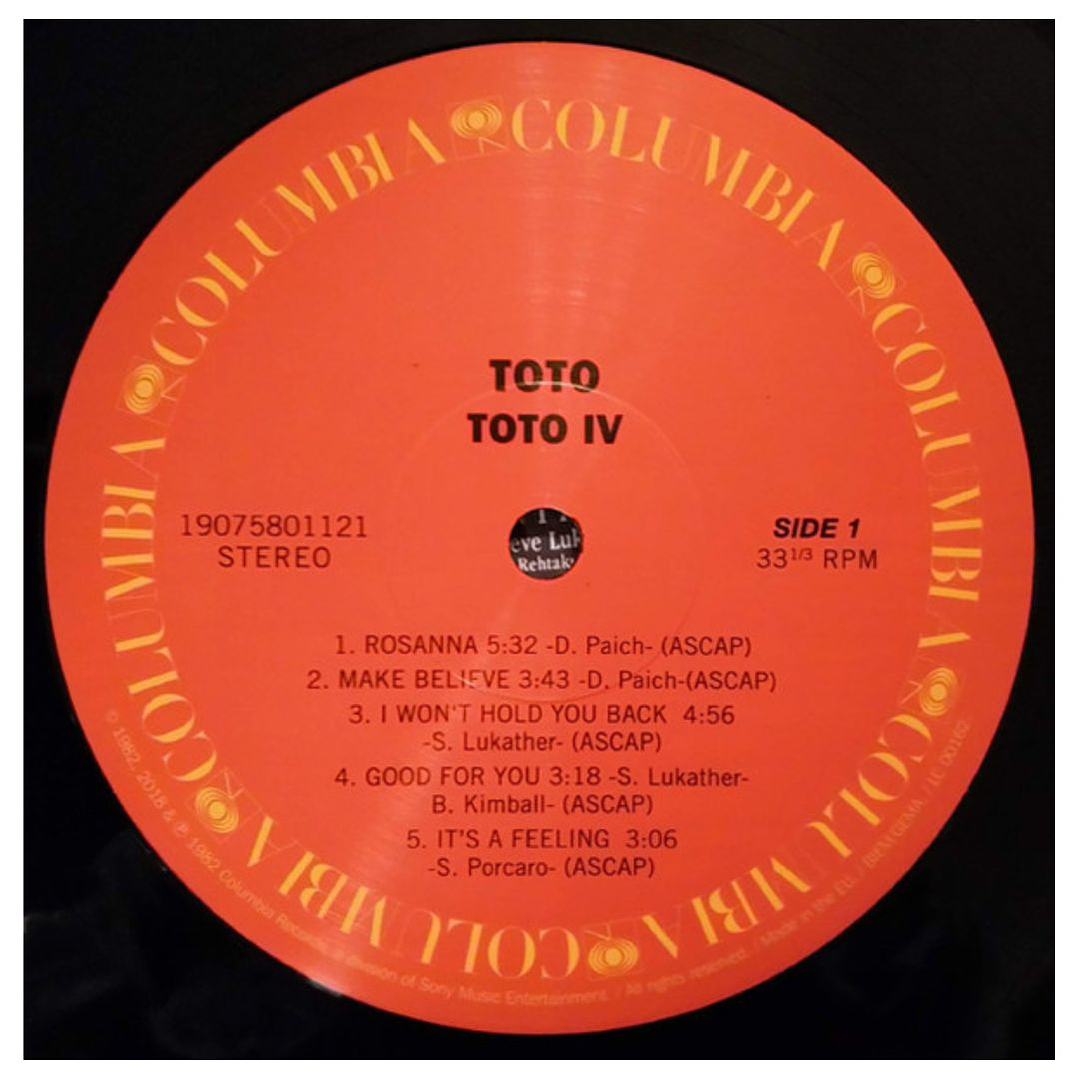 TOTO - TOTO IV / VINILO 6