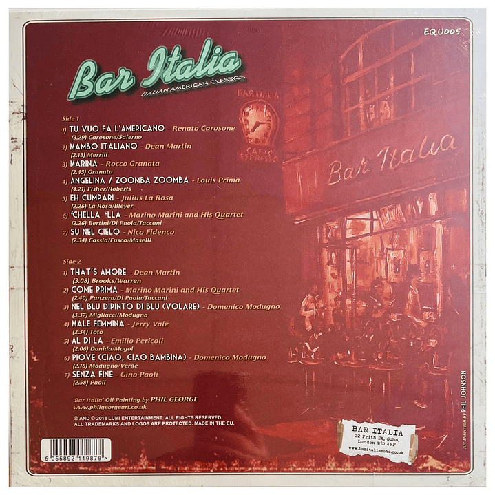 BAR ITALIA - ITALIAN AMERICAN CLASSICS - VARIOS / VINILO 2