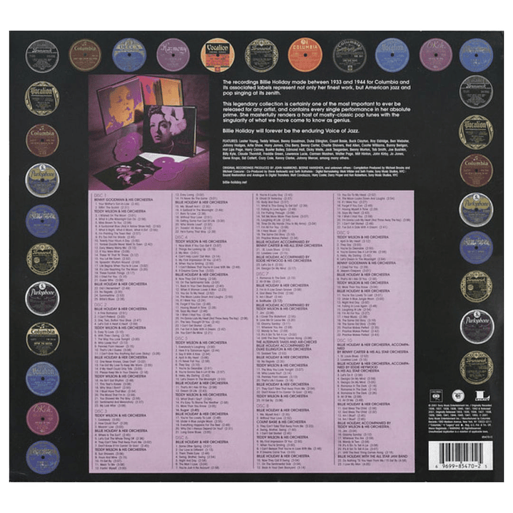 BILLIE HOLIDAY - LADY DAY: THE COMPLETE COLUMBIA) (1933-1944) (10CD) / CD 3