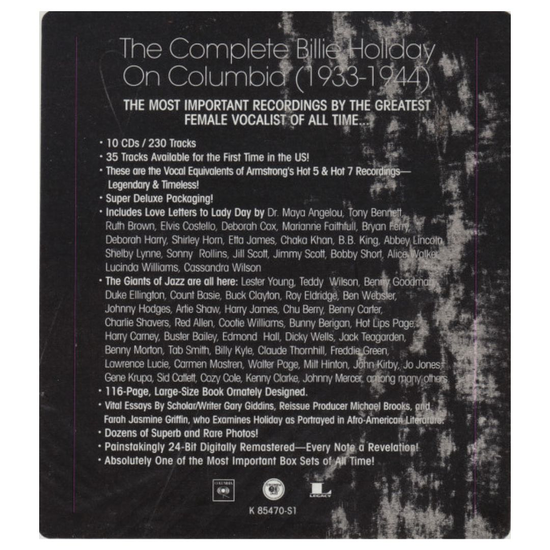 BILLIE HOLIDAY - LADY DAY: THE COMPLETE COLUMBIA) (1933-1944) (10CD) / CD 6