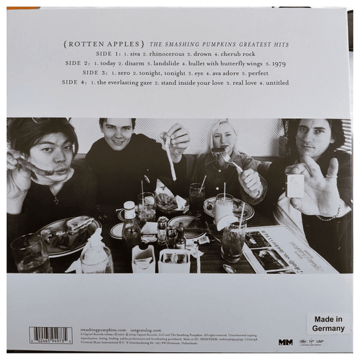 SMASHING PUMPKINS - ROTTEN APPLES: GREATEST HITS (2LP) / VINILO 2