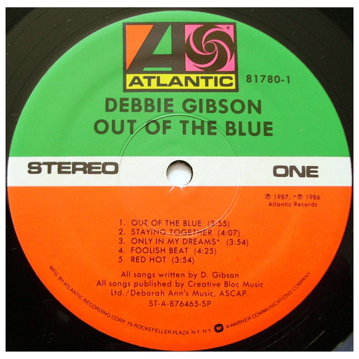 DEBBIE GIBSON - OUT OF THE BLUE / VINILO USADO 3