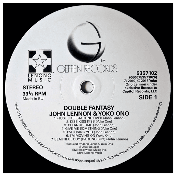 JOHN LENNON - DOUBLE FANTASY / VINILO 4