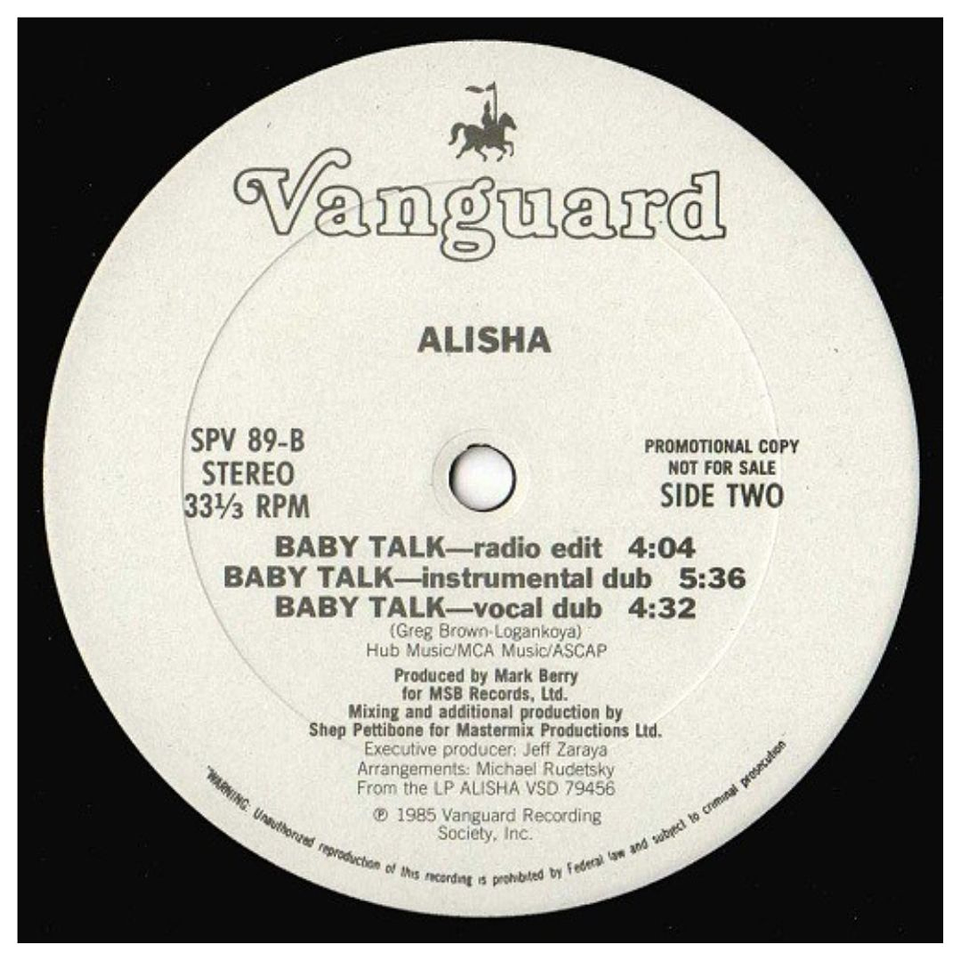 ALISHA - BABY TALK (PROMO) / 12