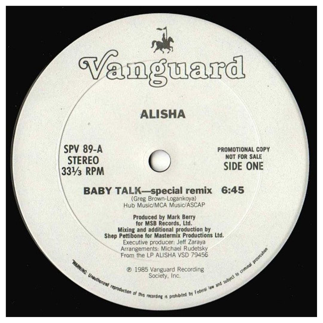 ALISHA - BABY TALK (PROMO) / 12