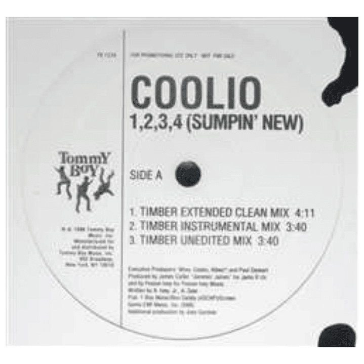 COOLIO - 1,2,3,4 (SUMPIN' NEW) (PROMO) / 12