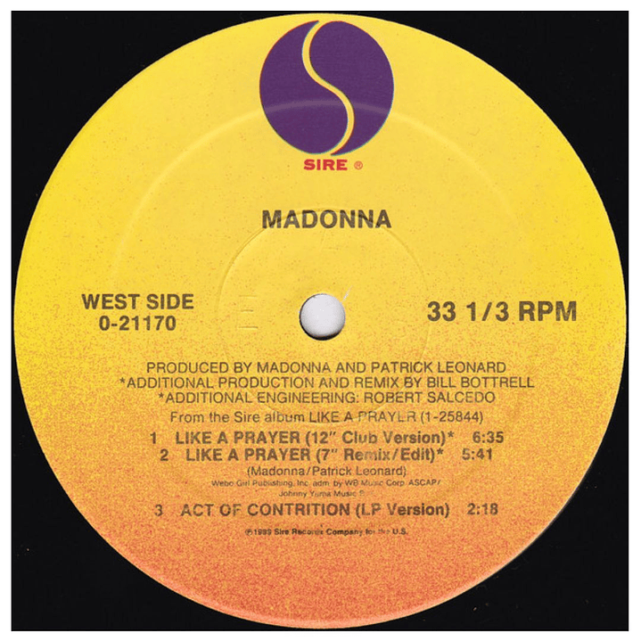 MADONNA - LIKE A PRAYER / 12