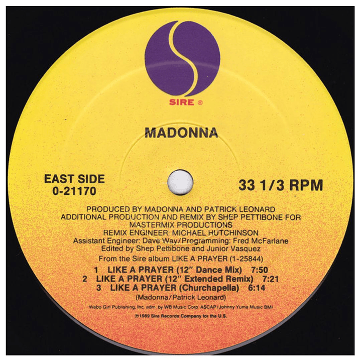 MADONNA - LIKE A PRAYER / 12