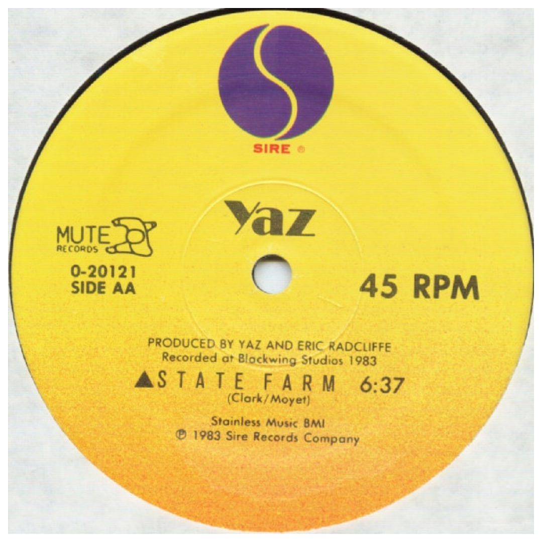 YAZ - NOBODY'S DIARY & STATE FARM / 12