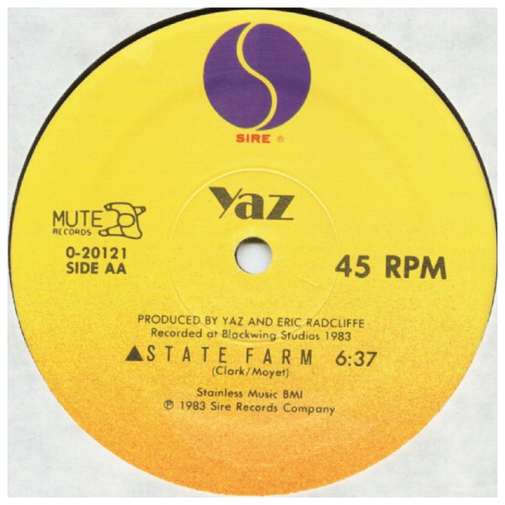 YAZ - NOBODY'S DIARY & STATE FARM / 12