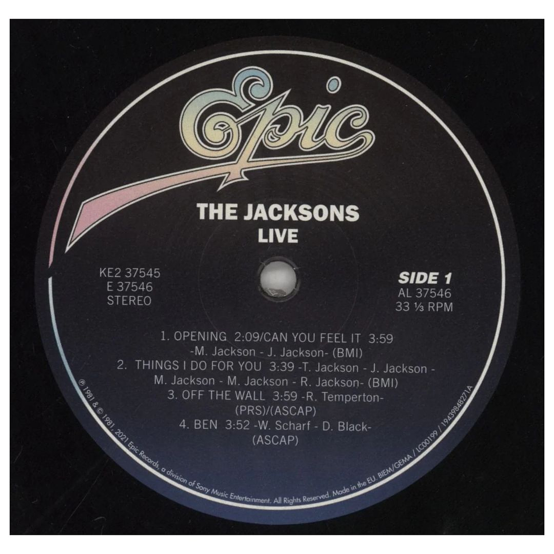 JACKSONS - LIVE (40TH ANNIVERSARY EDITION) (2LP) / VINILO 3