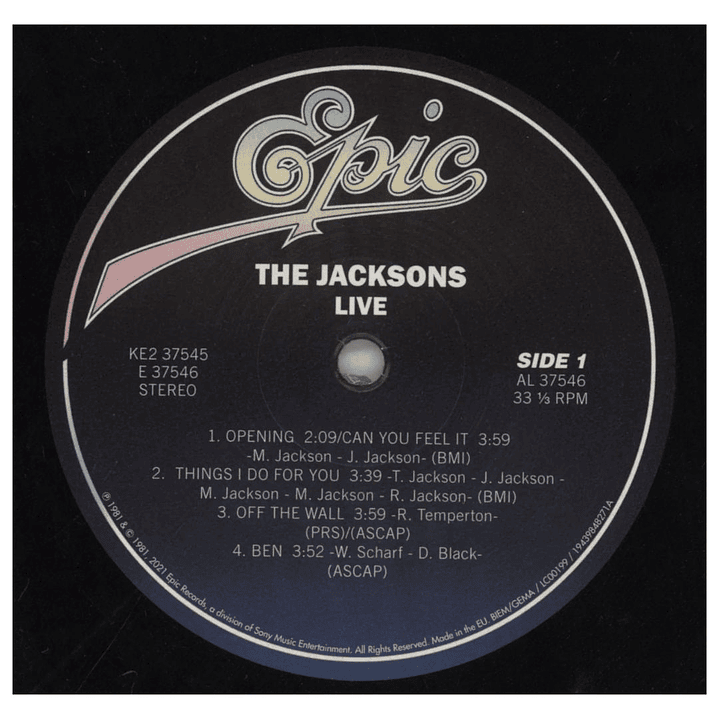 JACKSONS - LIVE (40TH ANNIVERSARY EDITION) (2LP) / VINILO 3