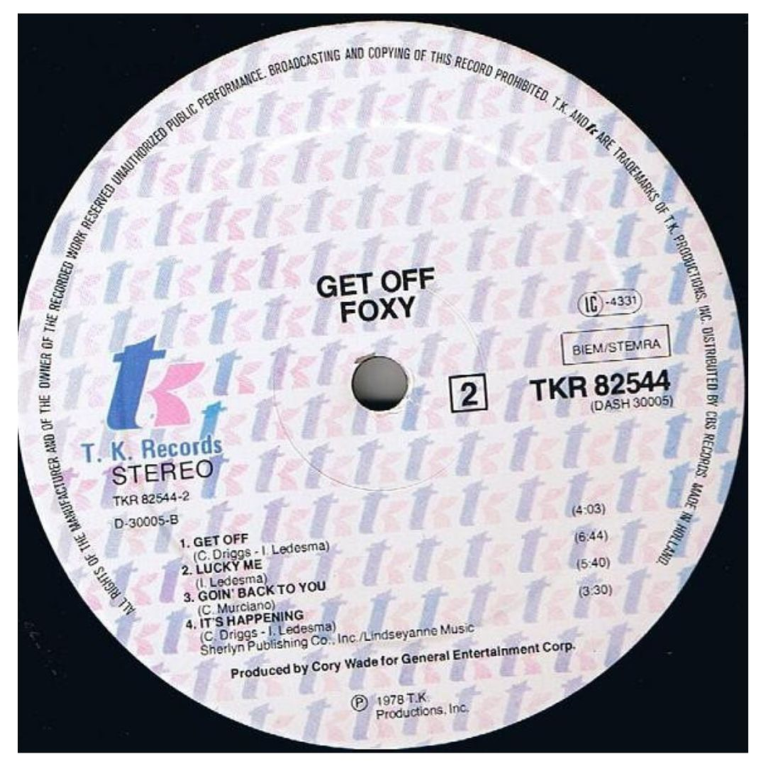 FOXY - GET OFF / VINILO USADO 4