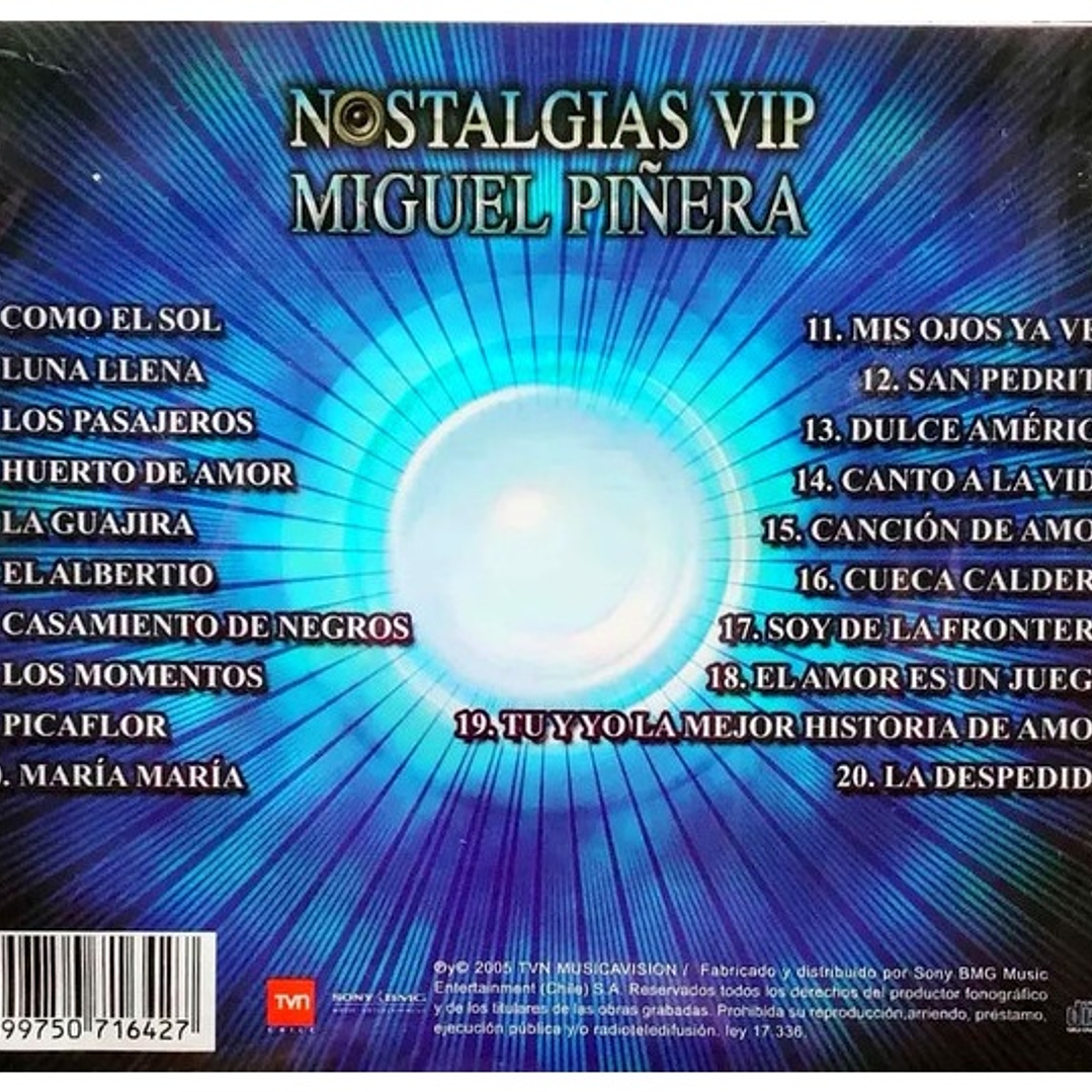 MIGUEL PIÑERA - NOSTALGIAS VIP / CD 2