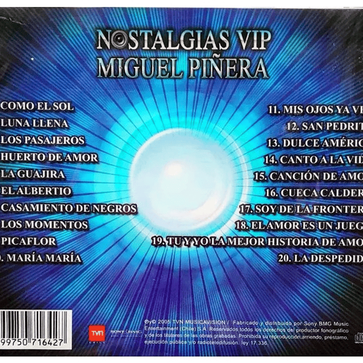 MIGUEL PIÑERA - NOSTALGIAS VIP / CD 2