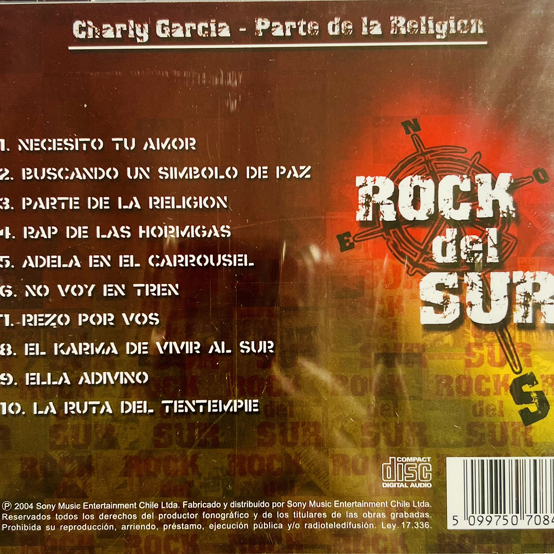 CHARLY GARCIA - PARTE DE LA RELIGION - ROCK DEL SUR / CD 2