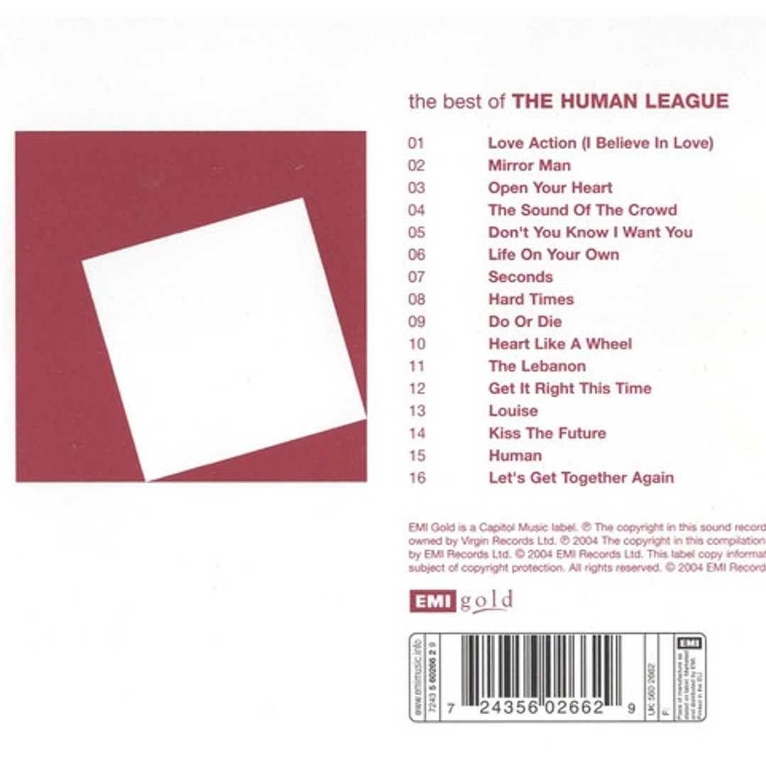 THE HUMAN LEAGUE - THE BEST OF / CD 4