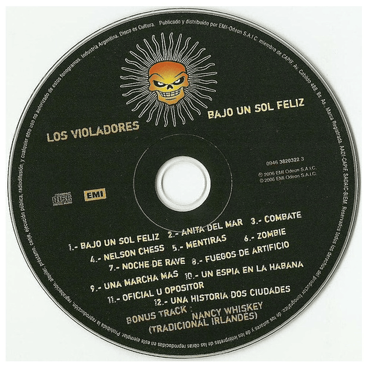 LOS VIOLADORES - BAJO UN MISMO SOL / CD 4