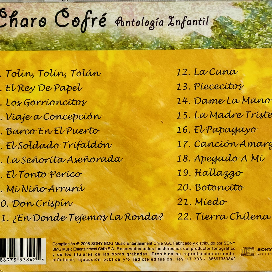 CHARO COFRE - ANTOLOGIA INFANTIL / CD 2