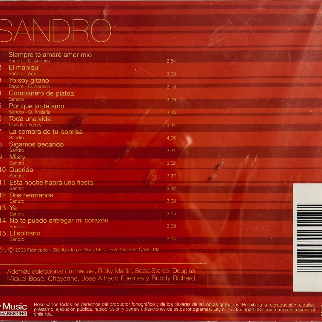SANDRO - COLECCIÓN ANIVERSARIO / CD 2
