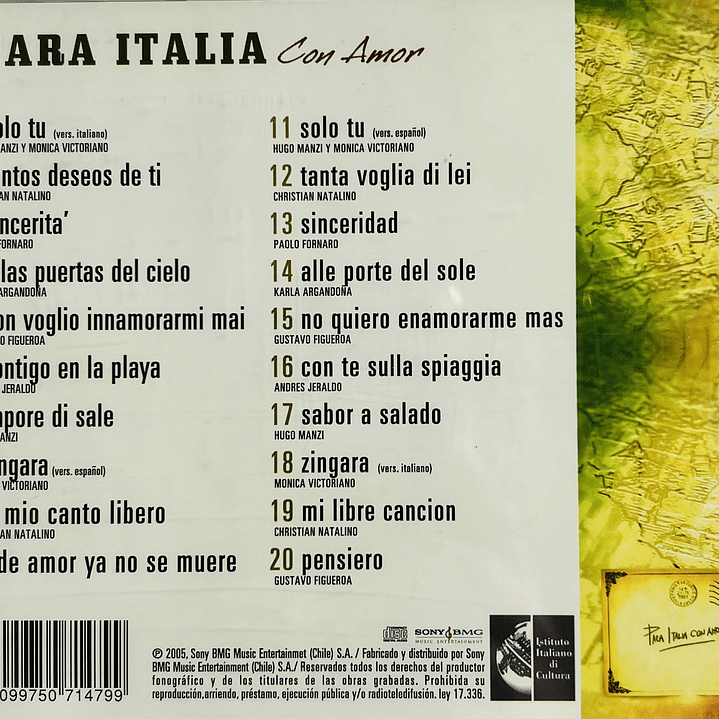 PARA ITALIA CON AMOR - VARIOS ARTISTAS / CD 2