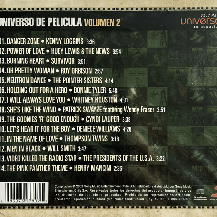 UNIVERSO DE PELICULA - VOL. 2 - VARIOS ARTISTAS / CD 2